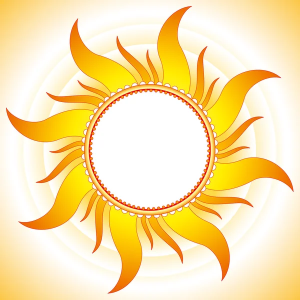 Декоративний сонячний векторний фон — стоковий вектор