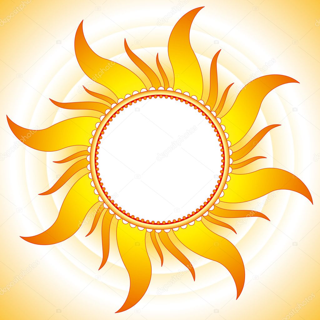 Decorative sunny vector background