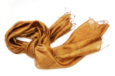 Golden scarf clipart