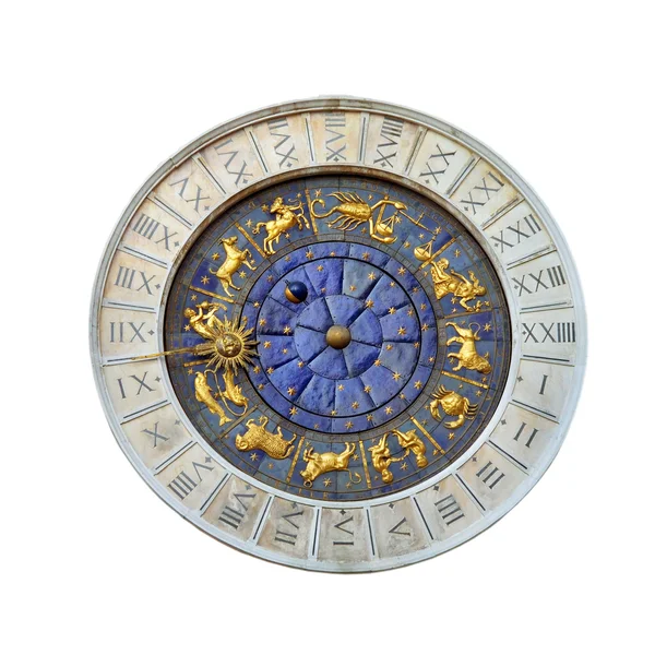 Reloj astronómico en Venecia, Italia — Foto de Stock