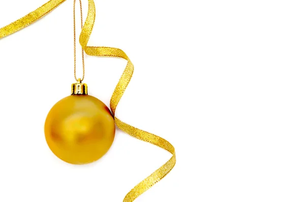 Christmas gold decoration — Stock Photo, Image