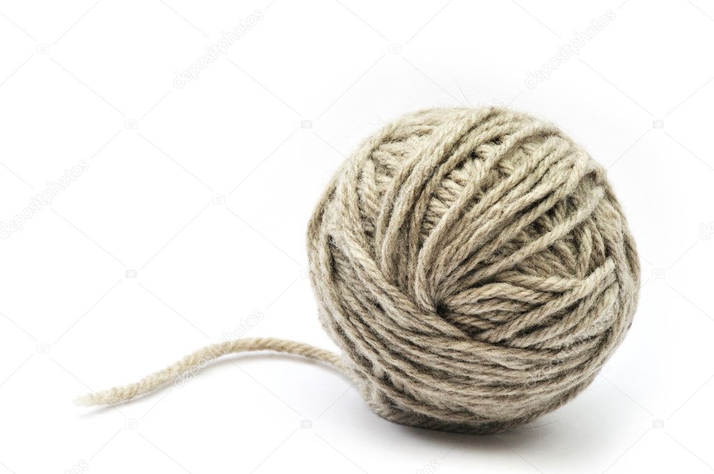 Ball of wool yarn