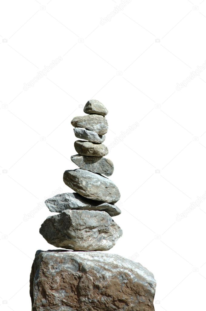 Stack of balanced stoned