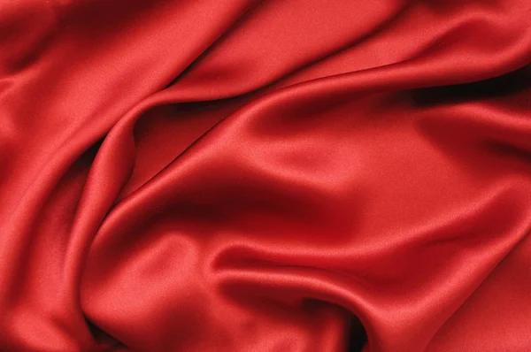Sfondo tessile seta rossa Foto Stock Royalty Free