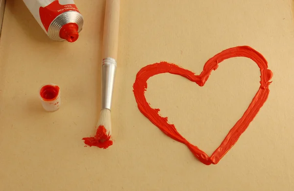 Painted heart — Stock Photo, Image