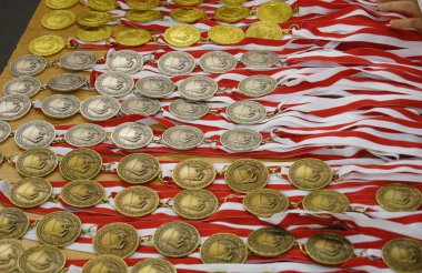 A lot of medals clipart