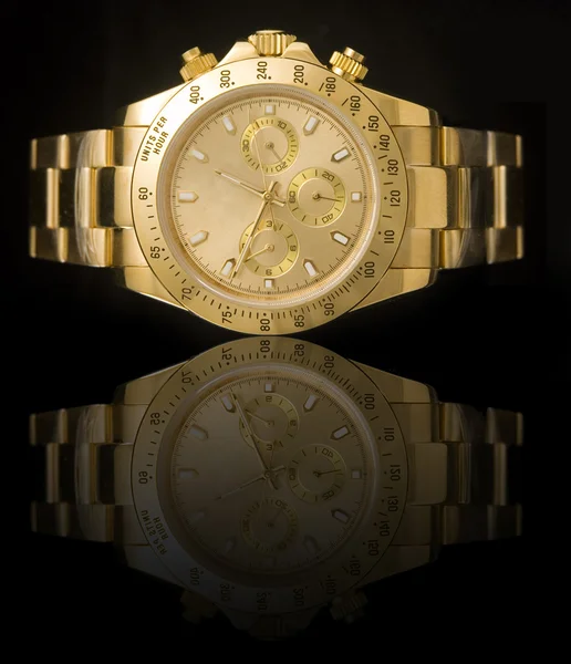 Orologio d'oro lusso — Foto Stock