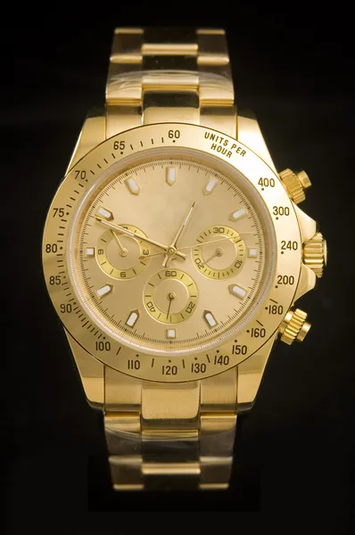 Luxusní zlaté hodinky — Stock fotografie