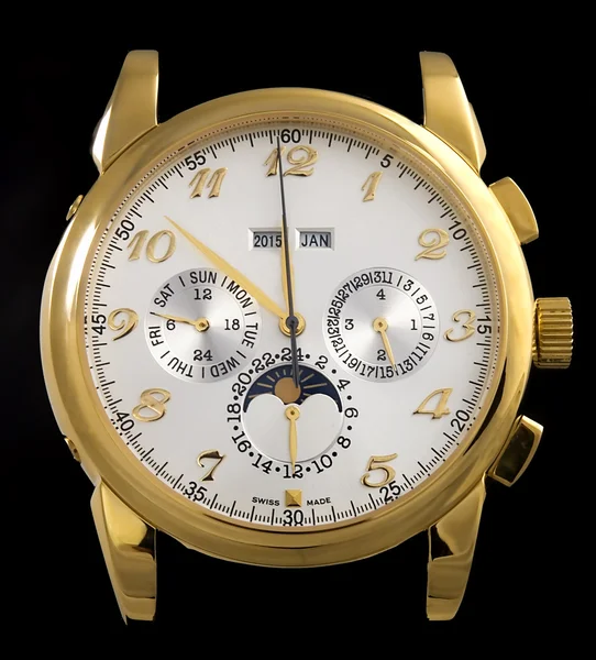 Relógio de ouro de luxo — Fotografia de Stock