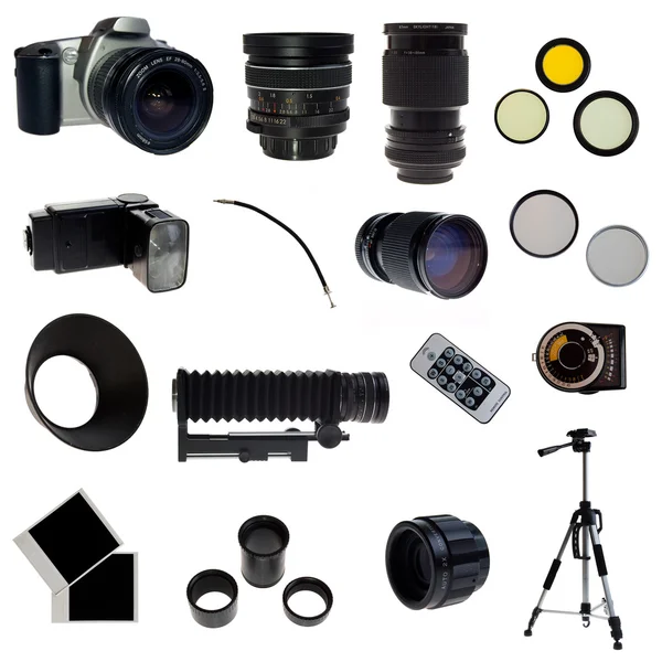 XXL. fotografisk utrustning set. — Stockfoto