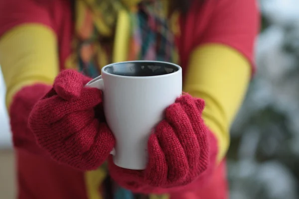 Dos tazas de café caliente por favor — Foto de Stock