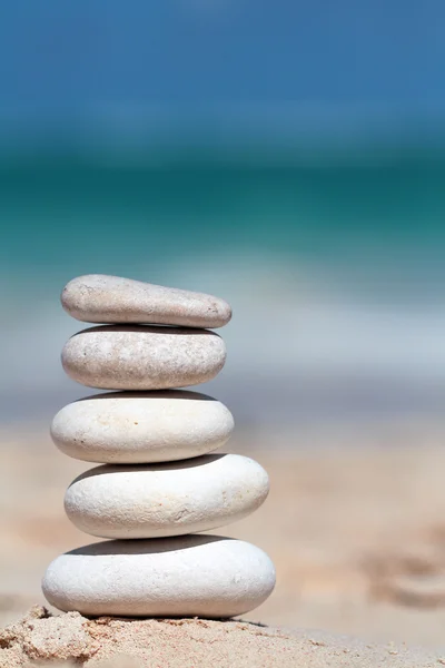 stock image Pile of stones on the sand