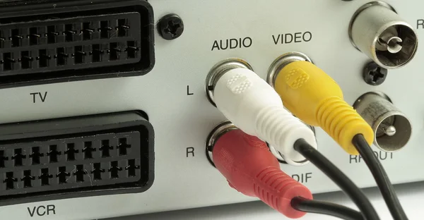 Connettori audio video — Foto Stock