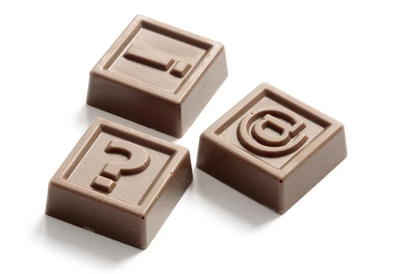 Laget av sjokolade – stockfoto