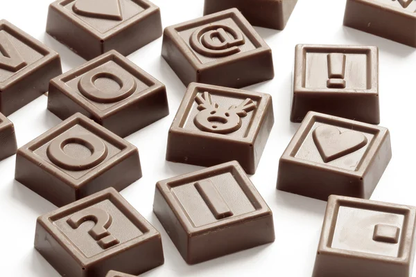 Chocolate puzzle — Stock Photo, Image