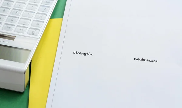 Calcular força e fraqueza — Fotografia de Stock