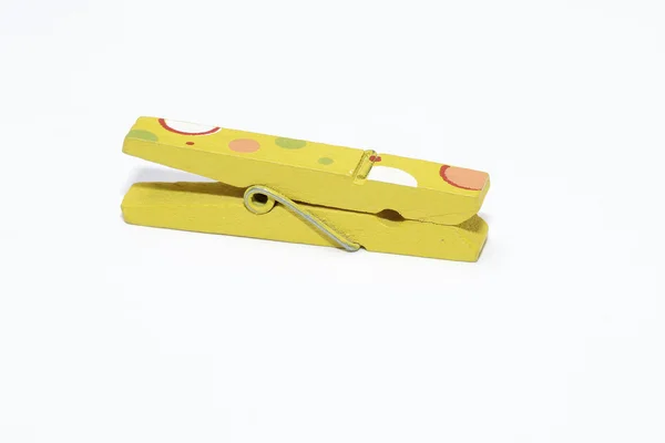 Clip di carta in legno colorato — Foto Stock
