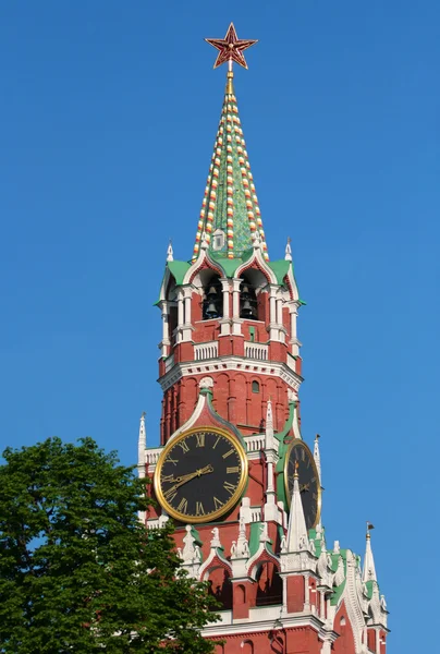 Moskou. spasskaya-toren — Stockfoto