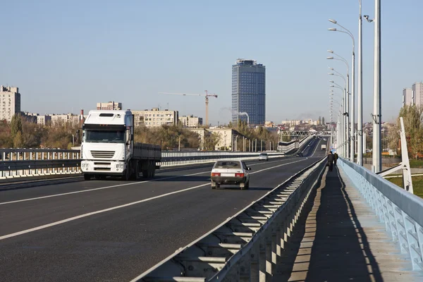 stock image Motorway city