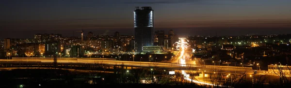 stock image Panorama of night city