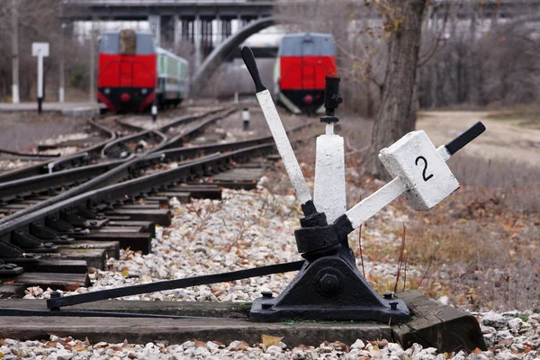 Railway arrow — Stock Photo, Image