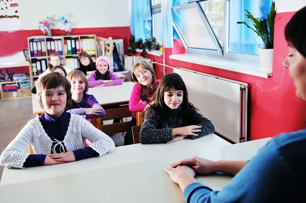 Happy children group in school — Stock Photo, Image