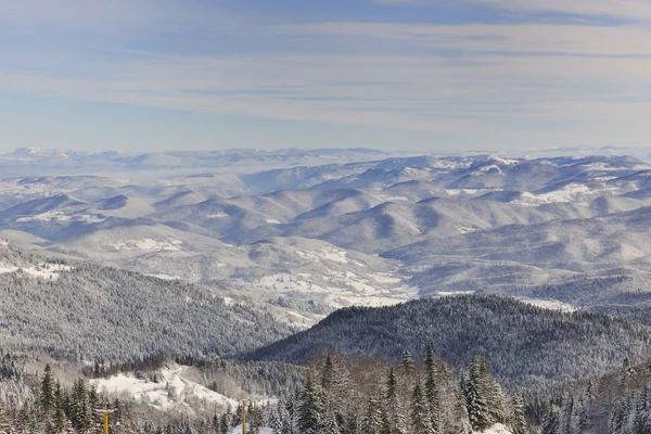 겨울 풍경, 산 풍경 — 스톡 사진