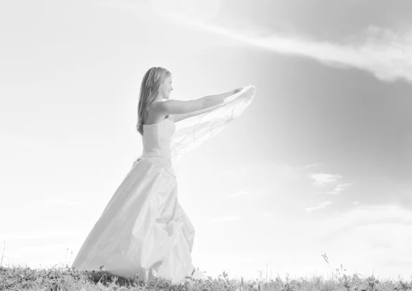 Mooie bruid na huwelijk — Stockfoto