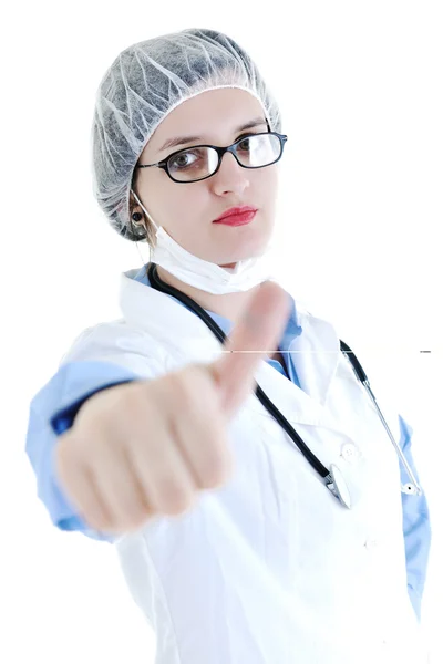 Portret kobiecy pielęgniarka — Zdjęcie stockowe