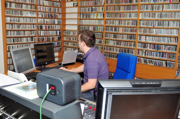 Radio station interior — Stock Photo, Image