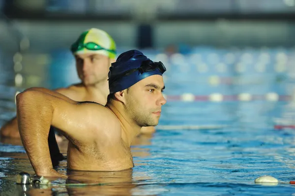Simning segraren — Stockfoto