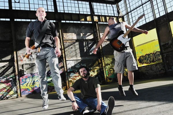 音楽バンドのトリオ — ストック写真