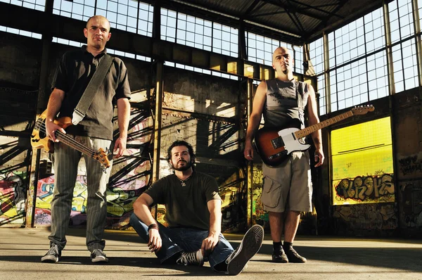 Music band trio — Stock Photo, Image