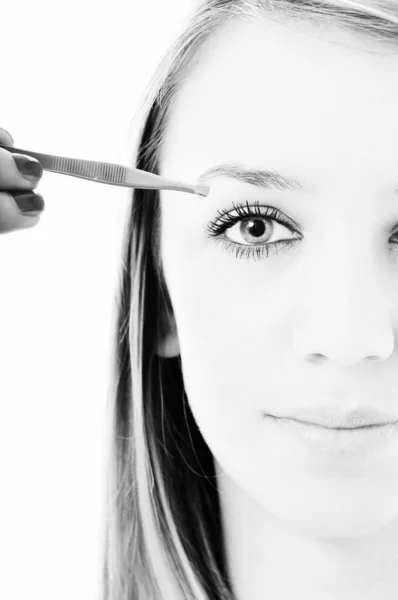 Eye brow skönhetsbehandling — Stockfoto