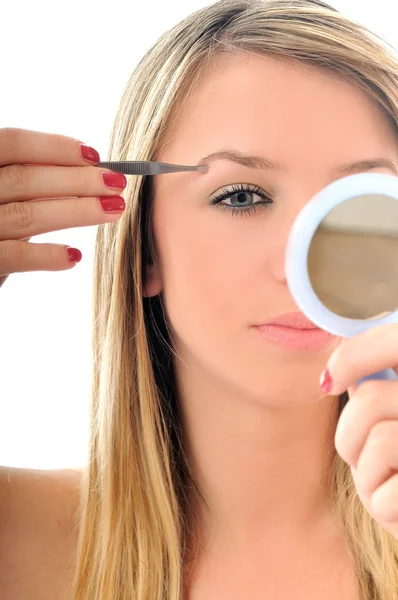 Eye brow skönhetsbehandling — Stockfoto