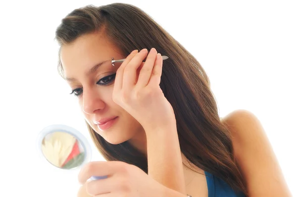 Eye brow beauty treatment — Stock Photo, Image