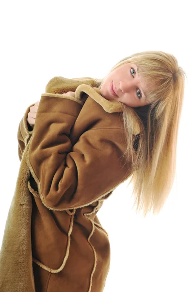 女性の冬のコート — ストック写真