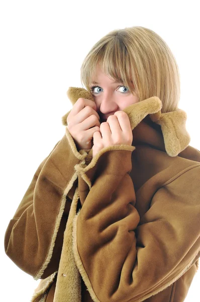 女性の冬のコート — ストック写真