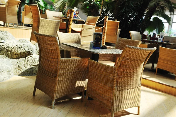 Tropische restaurant indoor — Stockfoto