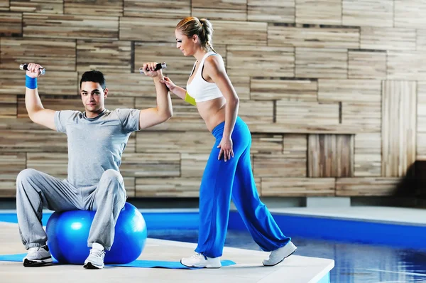 Fitness personal trainer — Stock Photo, Image