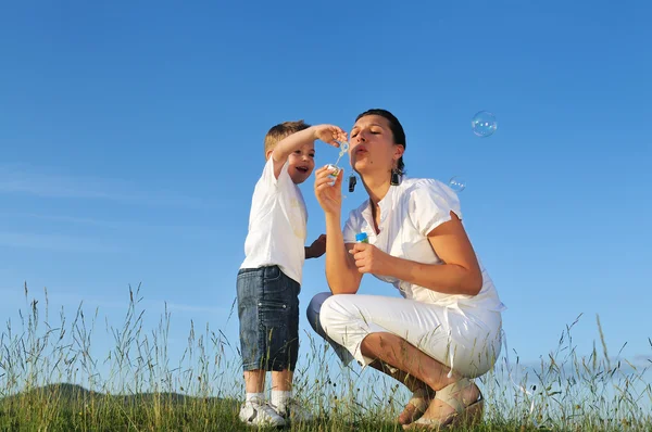 Woman child outdoor — Stock Photo, Image