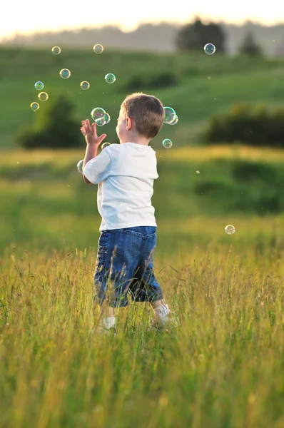 Gyermek buborék — Stock Fotó
