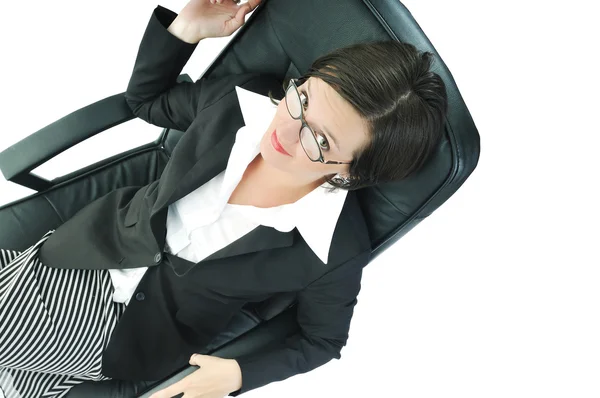 Business woman isolated one — Stock Photo, Image