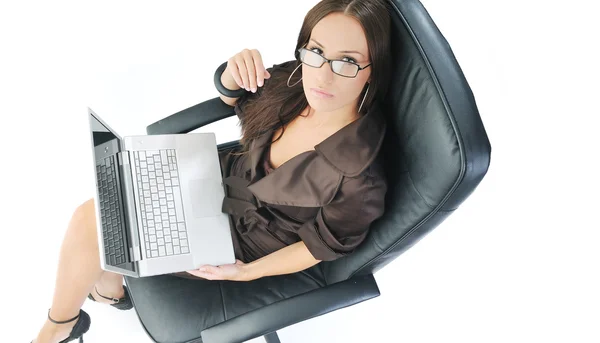 Business woman isolated one — Stock Photo, Image