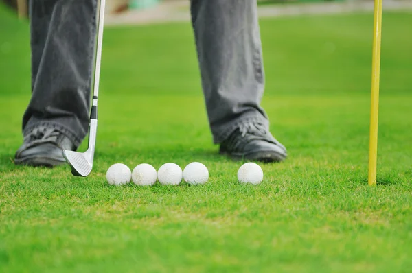 Gioco della palla da golf — Foto Stock