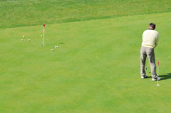 Jogo de bola de golfe — Fotografia de Stock