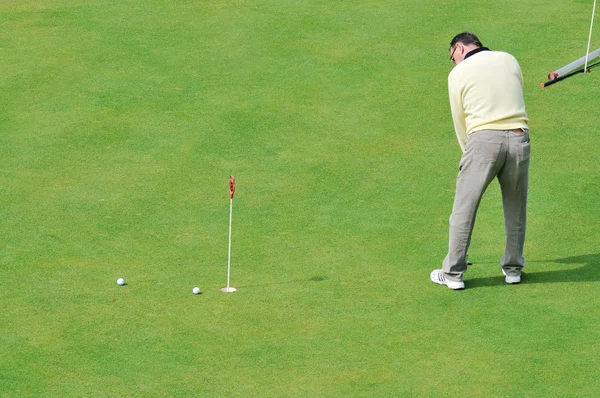 Golf labda játék — Stock Fotó