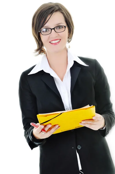 Business woman isolated one Stock Picture