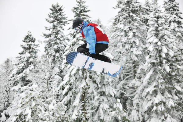 Snowboard ugrás — Stock Fotó