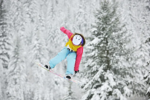 Snowboard atlama — Stok fotoğraf